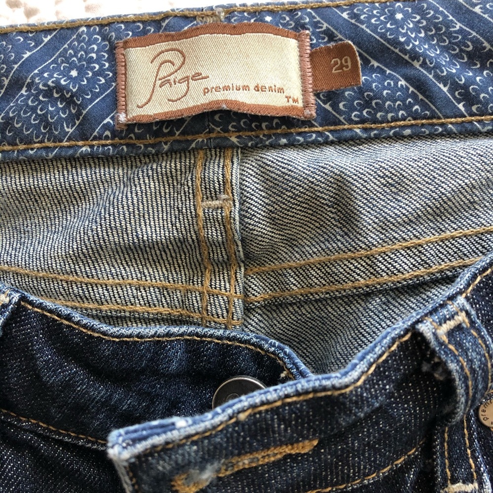 Paige Denim Size 29 Low Rise Bootcut - Picture 3 of 3